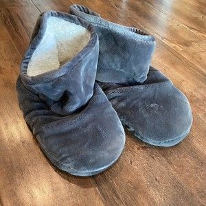 Therapedic Size M/L Weighted Slippers Dark Gray